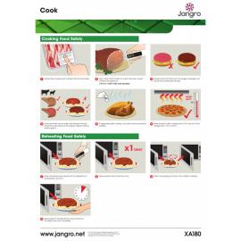 Guide to Cooking & Reheating Food -  Wall Chart - Jangro - A3