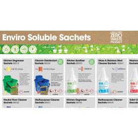 Soluble Sachets - Wall Chart - Jangro Enviro - A3