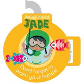 Dispenser Stickers - Jade - Don&#39;t Forget to Wash Your Hands - Paper - Jangronauts
