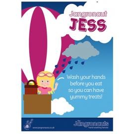 Hand Washing - Jess - Poster - Jangronauts - A3