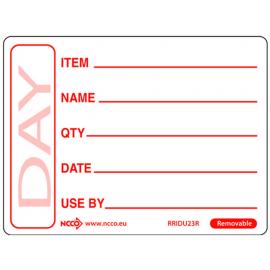 Product Identification & Use By Labels - Roll - DateIt&#8482; - Red - 6.5cm (2.5&quot;)