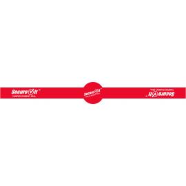 Permanent Labels - Tamper-Evident Seal - SecureIt&#8482; - White on Red - 2.5x20cm (1x8")