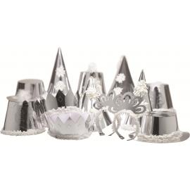 Party Hats - Premier - Silver