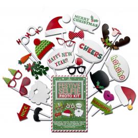 Selfie Photo Kit - Festive - Multi Coloured