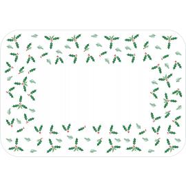 Festive Table Mat - Paper - Jolly Holly - 36.5cm (14.4")