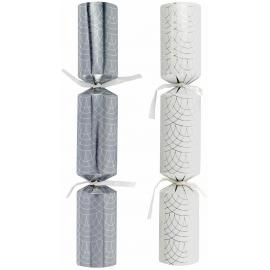 Crackers - Silver and White Geo - Mixed Pack - 28cm (11")