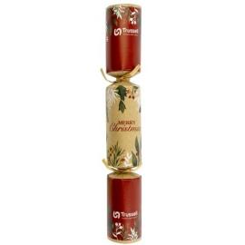 Crackers - Red and Kraft Foliage - 30.5cm (12")