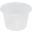 Food Storage Container - Round - with Lid - Clear Plastic - 45cl (16oz)