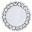 Tray Coaster Doily - Paper Lace - Round - White - 27cm (10.5&quot;)