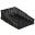 Display Basket - Rectangular - Angled Top - Wicker - Black - 40cm (15.75&quot;) - Front 6cm (2.25&quot;)