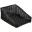Display Basket - Rectangular - Angled Top - Wicker - Black - 46cm (18&quot;) - Front 7cm (2.75&quot;)