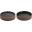 Round Plate - Flat & Deep Combination - Stoneware - 2in1 Artisan - Brown & Black - 21cm (8.25&quot;)