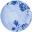 Coupe Plate - Porcelain - Boho - Blue - 28cm (11&quot;)