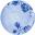 Coupe Plate - Porcelain - Boho - Blue - 23cm (9&quot;)