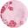 Coupe Plate - Porcelain - Boho - Pink - 15cm (5.9&quot;)