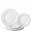 Wide Rimmed Plates - Pure White - 20cm (8&quot;)