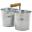 Serving Bucket Combi - Galvanised Steel - 2x80cl (28.2oz)