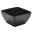 Buffet Bowl - Square Bowl - Curved - Melamine - Black - 2.35L (83oz)