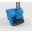 Lobby Dustpan & Brush Set - Lightweight - Soft - Blue - 90cm (35&quot;)