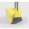 Lobby Dustpan & Brush Set - Lightweight - Soft - Yellow - 90cm (35&quot;)