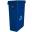 Vented Container - No Lid - Slim Jim&#174; - Blue with Recycle Logo - 87L