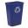 Deskside Recycling Logo Waste Bin - Blue - 39L (8.6 gal)
