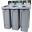 Recycling Station - 3 Stream Bundle - Slim Jim&#174; - Black, Green & Brown