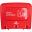 Back Panel - &#39;Plastic Packaging&#39; - For Procycle Recycling Bin - Jangro - Red