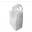 Takeaway Carrier Bags - Loop Handles - Plastic - White - Medium