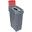 Procycle Recycling Bin - With Red &#39;Plastic Packaging&#39; Back Panel - Jangro - Grey - 80L