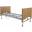 Care Home Bed - Casa Elite - Standard - Oak Wood & Metal - 214cm (84.25&quot;)