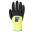 Arctic Winter Glove - 3/4 Sandy Nitrile Coated -  Black on Yellow - Size 10