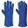 Welders Gauntlet Glove - Leather - Blue - Size 2XL - 10.5