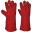 Welders Gauntlet Glove - Leather - Red - Size 2XL - 10.5
