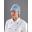 Snood Style Peaked Cap Hair Covering - Shield - Blue - Uni-fit