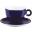 Beverage Cup - Bowl Shaped - Porcelain - Caf&#233; - Dark Blue - 23cl (8oz)