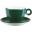 Beverage Cup - Bowl Shaped - Porcelain - Caf&#233; - Dark Green- 23cl (8oz)