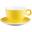 Beverage Cup - Bowl Shaped - Porcelain - Caf&#233; - Yellow - 23cl (8oz)