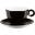 Beverage Cup - Bowl Shaped - Porcelain - Caf&#233; - Black - 34cl (12oz)