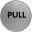 Push - Door Sign -  Silver Metallic - Round - 6.5cm (2.6&#39;&#39;)