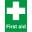 First Aid Sign - Self Adhesive - 21cm (8.25&quot;)