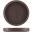 Presentation Plate - Fluted - Low Profile - Terra Porcelain - Black - 20.5cm (8&quot;)