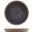 Presentation Plate - Raw Wall - Stoneware - Kava - Black - 18cm (7&quot;)