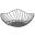 Lotus Leaf Display Basket - Wire - Black - 28.5cm (11.25&quot;) - 10cm Deep