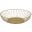 Display Basket - Round - Wire - Gold - 27cm (10.5&quot;) - 7cm Deep