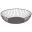Display Basket - Round - Wire - Black - 27cm (10.5&quot;) - 7cm Deep