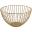 Display Basket - Round - Wire - Gold - 24cm (9.5&quot;) - 13cm Deep