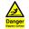 Danger Slippery Surface - Warning Sign - Self Adhesive - 29.7cm (11.5&quot;)