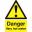 Danger Very Hot Water - Warning Sign - Rigid - 7x5cm (2.75x2&quot;)