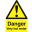 Danger Very Hot Water - Warning Sign - Self Adhesive - 21cm (8.5&quot;)